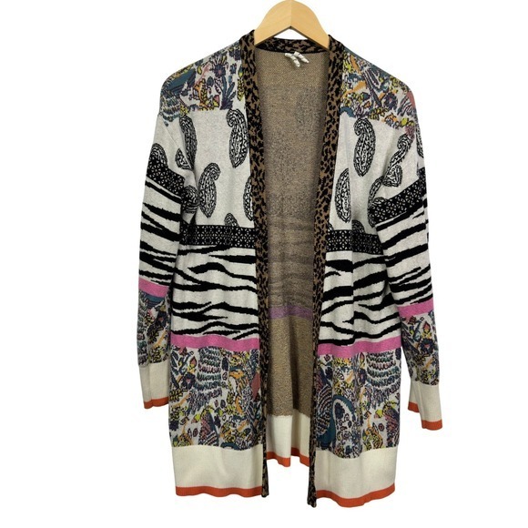 Anthropologie Bohemian‎ Bricolage Knit Patchwork Cardigan Sweater XS - Picture 2 of 10